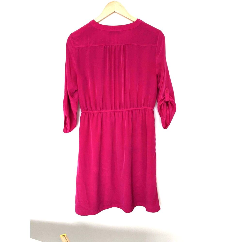 Women's Old Navy Hot Pink 3/4 Sleeve Dress Size M - Picture 3 of 8